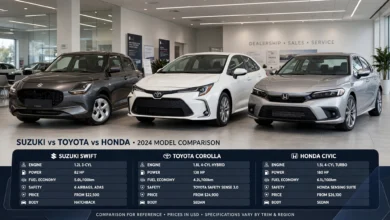 Suzuki vs Toyota vs Honda
