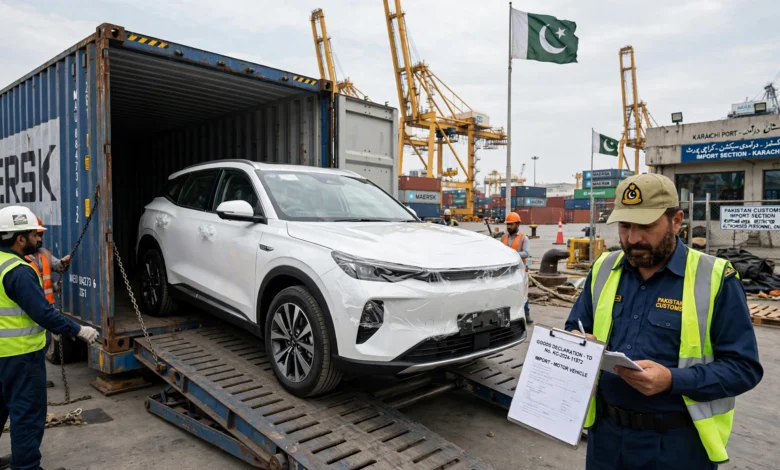 importing a car into pakistan